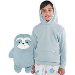 Cubcoats Sao the Sloth 2 in 1 Transforming Pullover Hoodie & Soft Plush‌‌
